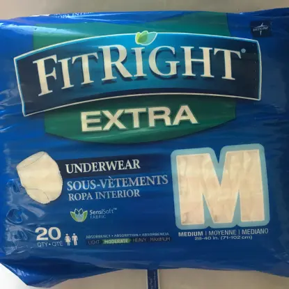 Culero Pañal Desechable FitRight Extra Protective Underwear – Protección y Comodidad Diaria Adulto (20 unidades /Medianas)'s photo #3