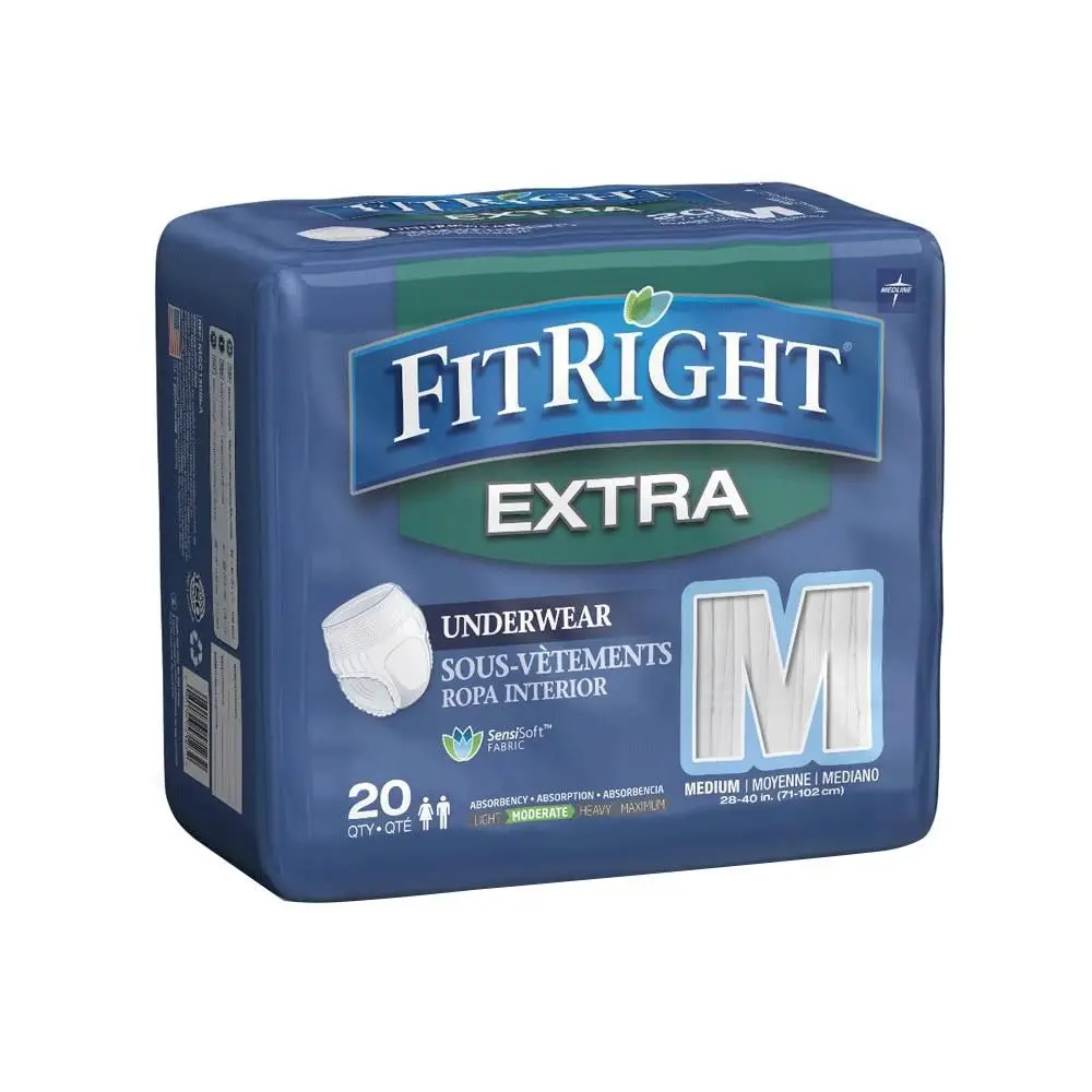 Culero Pañal Desechable FitRight Extra Protective Underwear – Protección y Comodidad Diaria Adulto (20 unidades /Medianas)'s photo #2