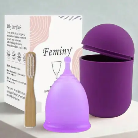 Copa Menstrual Feminy (Kit de copa menstrual, vaso esterilizador, bolsita y cepillo)'s photo #1