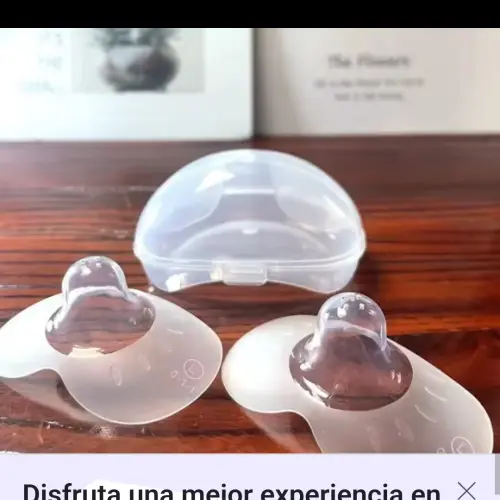 PEZONERAS de silicona para lactancia materna (PROTECTORES DE PEZÓN) con estuche's photo #3