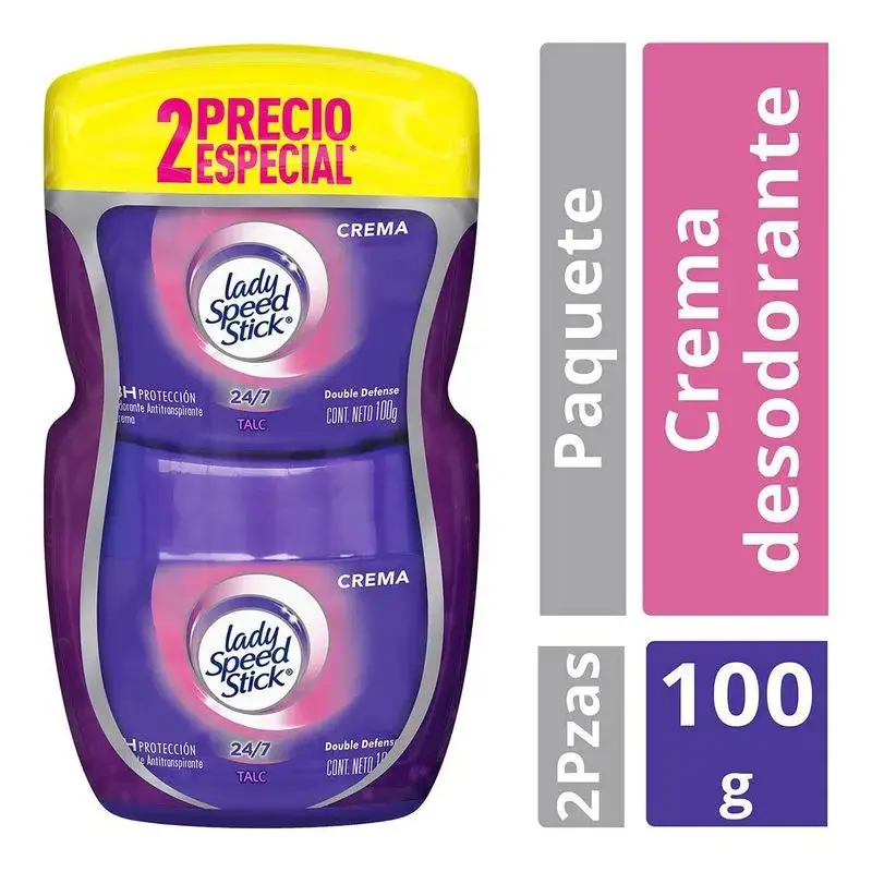Desodorante Lady Speed Stick Double defense Crema X 100g's photo #10