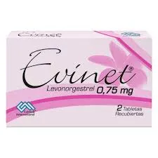 Cápsulas Evinet Levonorgestrel 0.75mg (2 unidades) — imagen 1