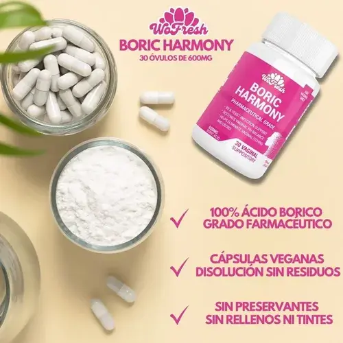 Óvulos Vaginales de Ácido Bórico Wofresh 600mg's photo #2