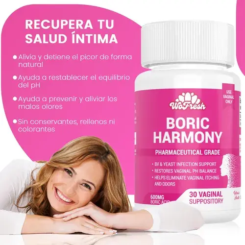 Óvulos Vaginales de Ácido Bórico Wofresh 600mg's photo #3