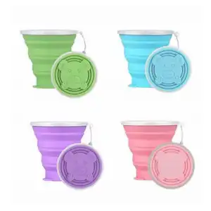 Esterilizador de Oso para Copa y Disco menstrual con fondo firme (vaso de viaje) 320ml miniatura 1