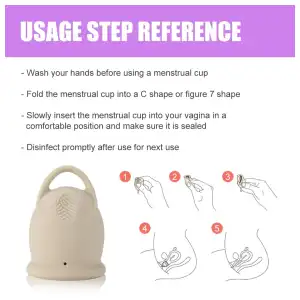 Copa menstrual Roblis & Flip (incluye bolsita y su recipiente esterilizador alta calidad 200ml) miniatura 12