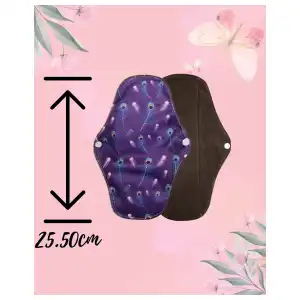 Almohadillas ecológicas para la regla o incontinencia urinaria NORMAL-ABUNDANTE 25cm miniatura 1