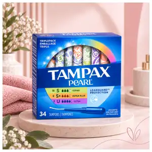 Tampones Menstruales Tampax Pearl miniatura 1