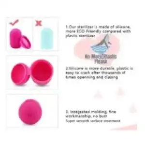 Copa Menstrual Feminy (Kit de copa menstrual, vaso esterilizador, bolsita y cepillo) miniatura 2