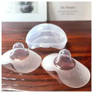 PEZONERAS de silicona para lactancia materna (PROTECTORES DE PEZÓN) con estuche miniatura 3