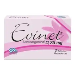 Cápsulas Evinet Levonorgestrel 0.75mg (2 unidades) miniatura 1