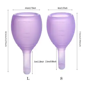 Copa Menstrual ViiNA YA con sistema de vaciado a válvula miniatura 5