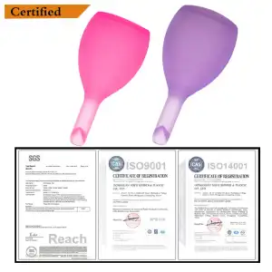 Copa Menstrual ViiNA YA con sistema de vaciado a válvula miniatura 2