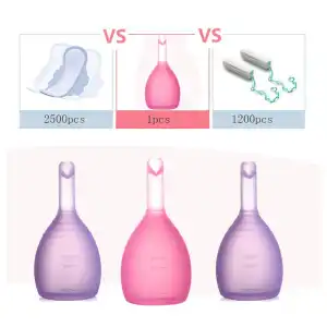 Copa Menstrual ViiNA YA con sistema de vaciado a válvula miniatura 7