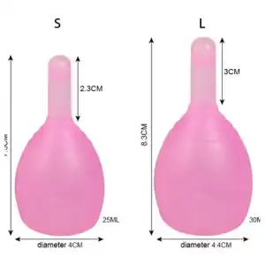 Copa Menstrual ViiNA YA con sistema de vaciado a válvula miniatura 6