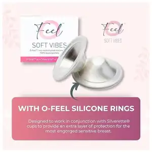 PEZONERAS SILVERETTE Las tazas de lactancia de plata originales 925 miniatura 7